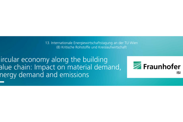 “Circular economy along the building value chain”: newTRENDs presents its work at the 13th International Energy Economics Conference (IEWT 2023)
