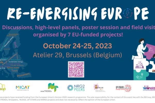 [24+25/10/23] RE-energising Europe – Understanding the future of energy demand and its policy implications through new societal trends, behavioural aspects and multiple benefits